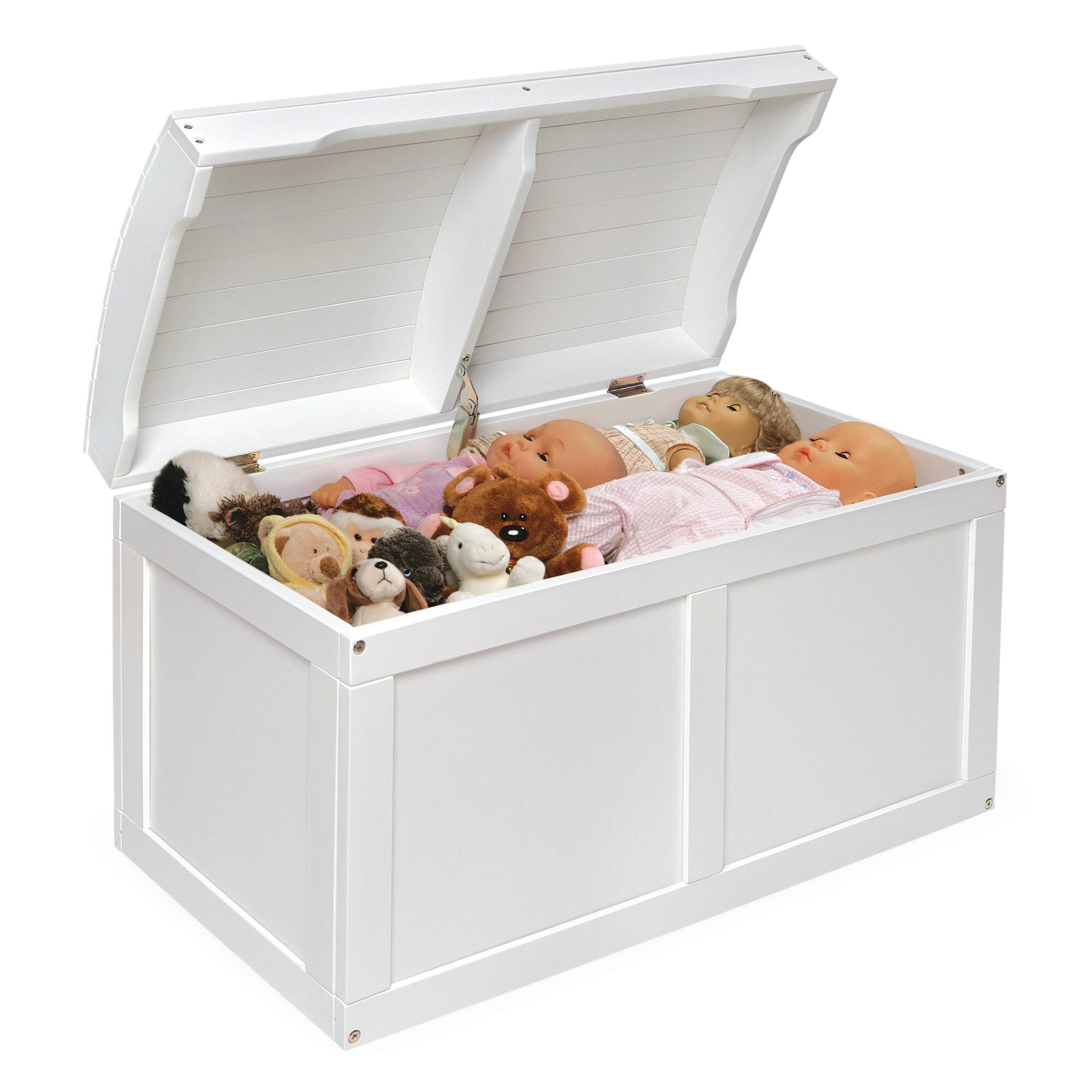 Badger Basket Hardwood Barrel Top Toy Chest